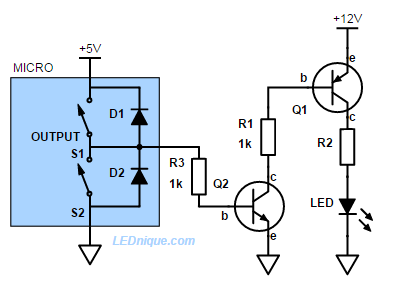 NPN-PNP high-side driver.