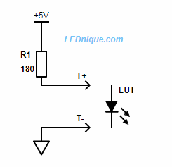 Simple LED test circuit.