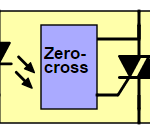 A zero-cross opto-triac or SSR.